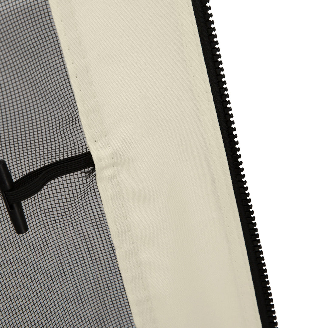 MCL 302 x 207cm Universal Replacement Mesh Sidewall Netting for Patio Gazebos and Canopy Tents, (Sidewall Only) Beige