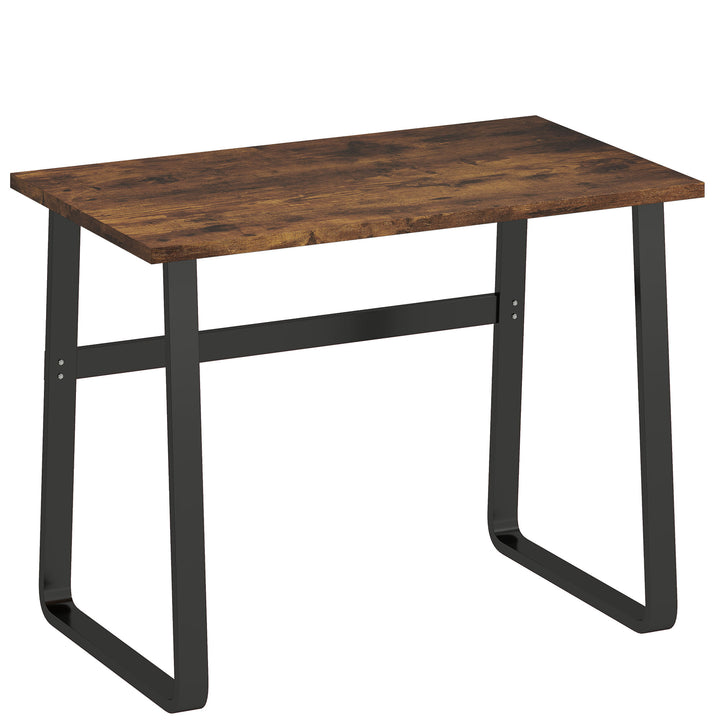 Industrial Writing Desk With Metal Legs, 100 x 58 x 74.5cm, Rustic Bro
