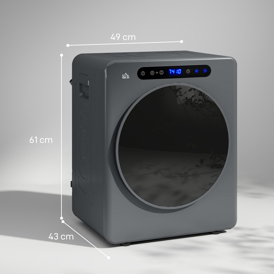 4kg Compact 40-60℃ Tumble Dryer - Grey