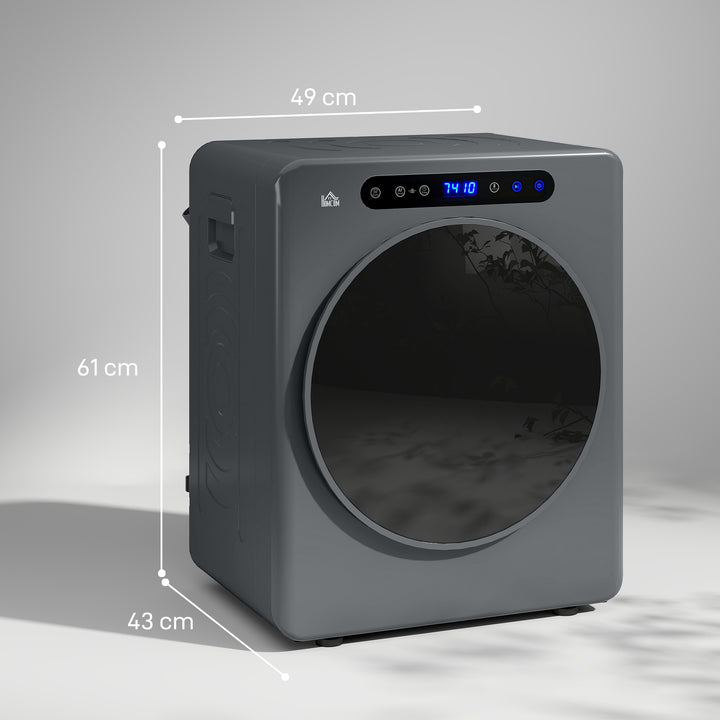 4kg Compact 40-60℃ Tumble Dryer - Grey