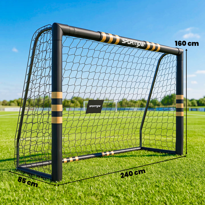 Football Goal, 8 x 5ft Portable Football Net with EPE Foam Padding, PV