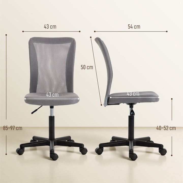 Computer Desk Chair, Mesh Office Chair with Adjustable Height and Swiv