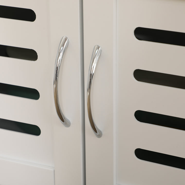 MCL Rolling Kitchen Island Trolley Utility Cart on Wheels with Bamboo Table Top, Storage Cabinet, Drawer and Wire Basket