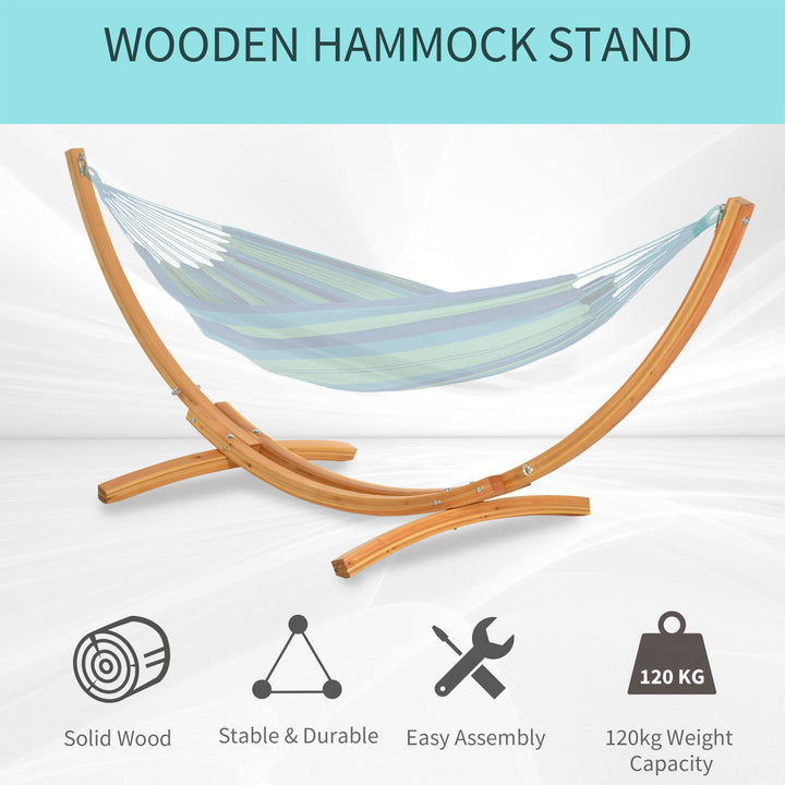MCL 3.25m Wooden Hammock Stand Universal Fit Garden Picnic Camp Accessories