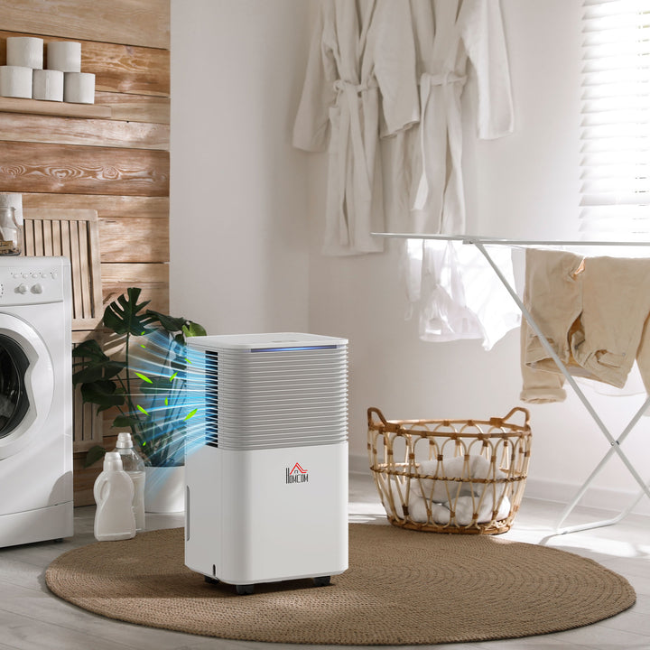 10L/Day 2000ML Portable Quiet Dehumidifier for Home Laundry Room Bedroom Basement, Electric Moisture Air De-Humidifier with 3 Modes