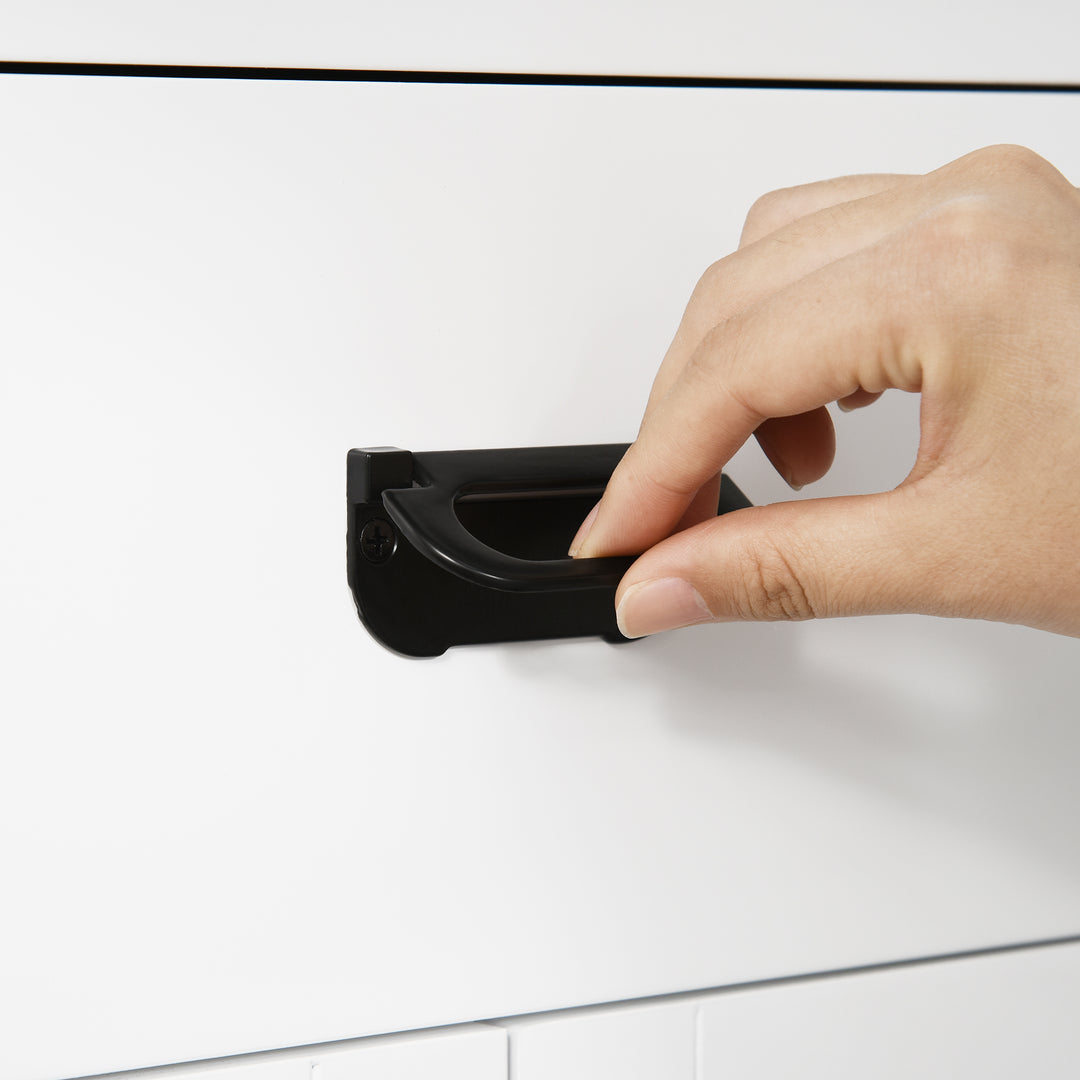 MCL Bathroom Cabinet, Bathroom Storage Unit with Drawer, Double Door Cabinet, Adjustable Shelf for Living Room, White