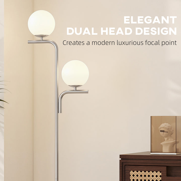 LED Floor Lamp, Modern Standing Lamp with 3 Colour Temperatures, Globe
