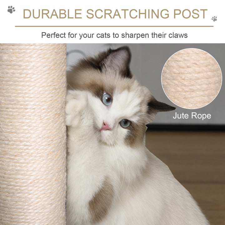 MCL Cat Tree for Indoor Cats Kitten Tower Multi-level Activity Centre Pet Furniture with Scratching Post Condo Hanging Ropes Plush Perches Grey