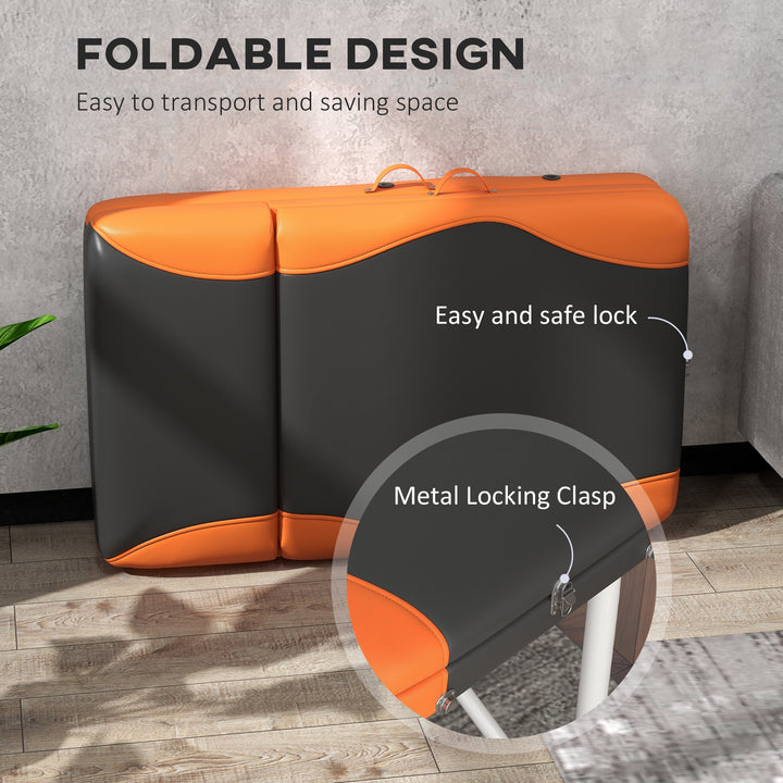 Foldable Massage Bed Portable Table, 3-Section Aluminium Foldable Beau