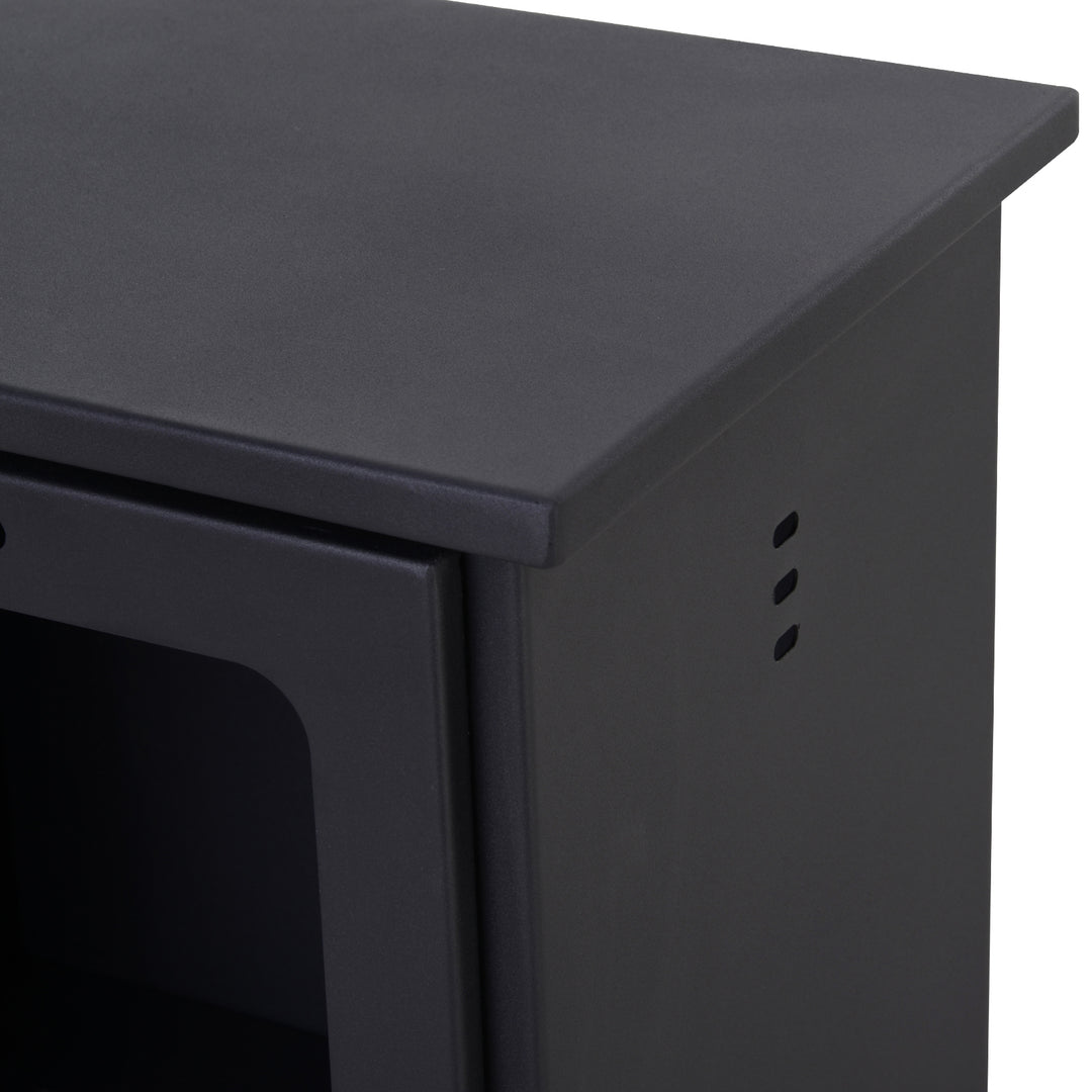 Freestanding Ethanol Fireplace, Bioethanol Fire with 0.9L Tank, 3 Hours Burning Time for Indoor, Black