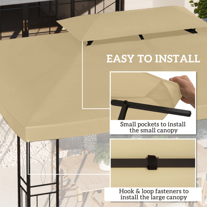Gazebo Roof Replacement, for 3 x 4m Frames - Cream