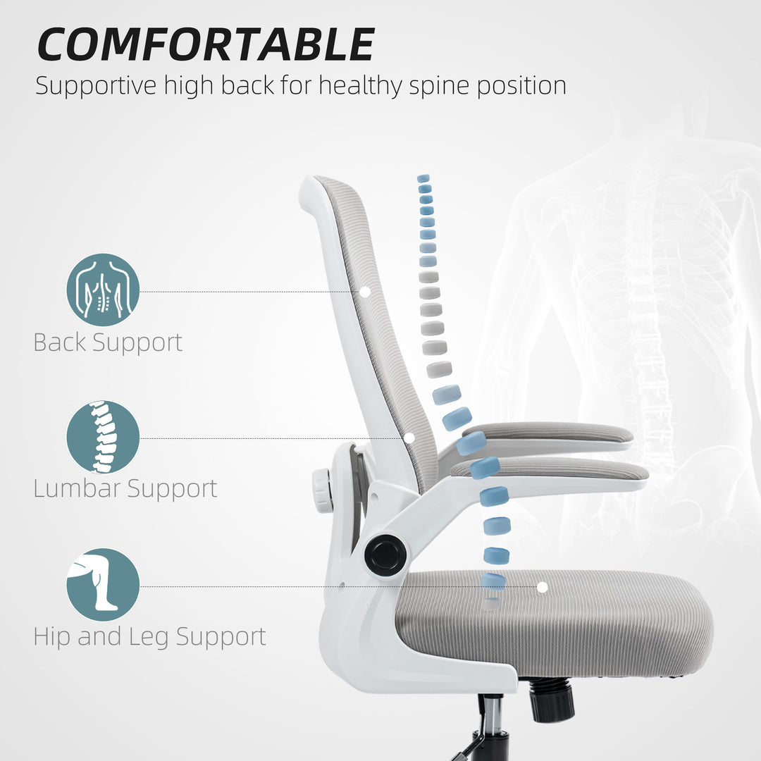 Mesh Back Adjustable Office Chair - Grey