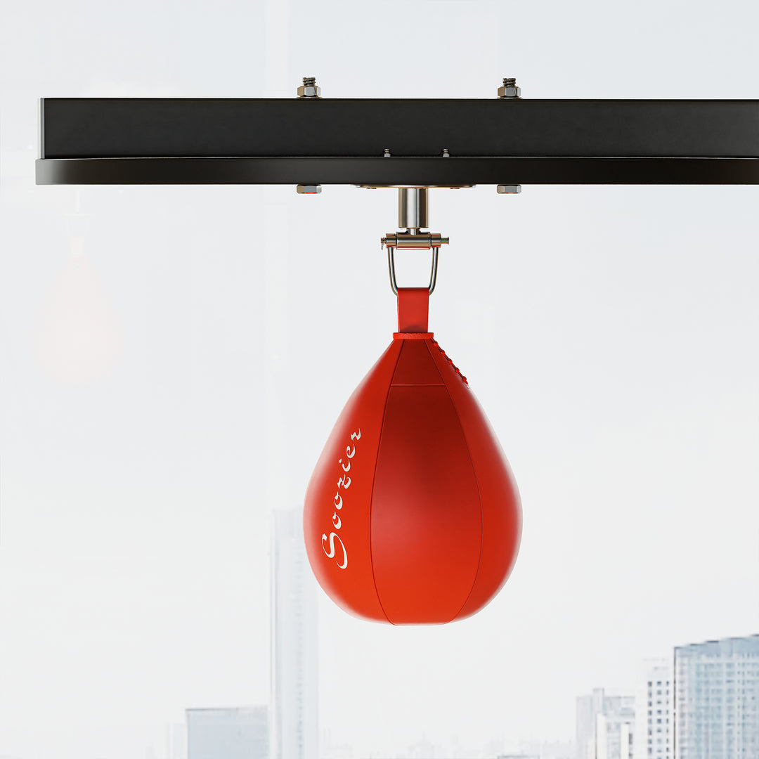 Adjustable Freestanding Speedbag, Punch Bag Hanger, Black
