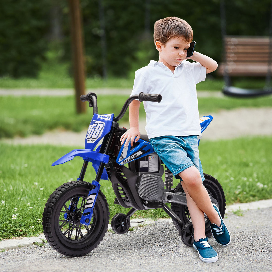 12V Kids Electric Motorbike, Training Wheels