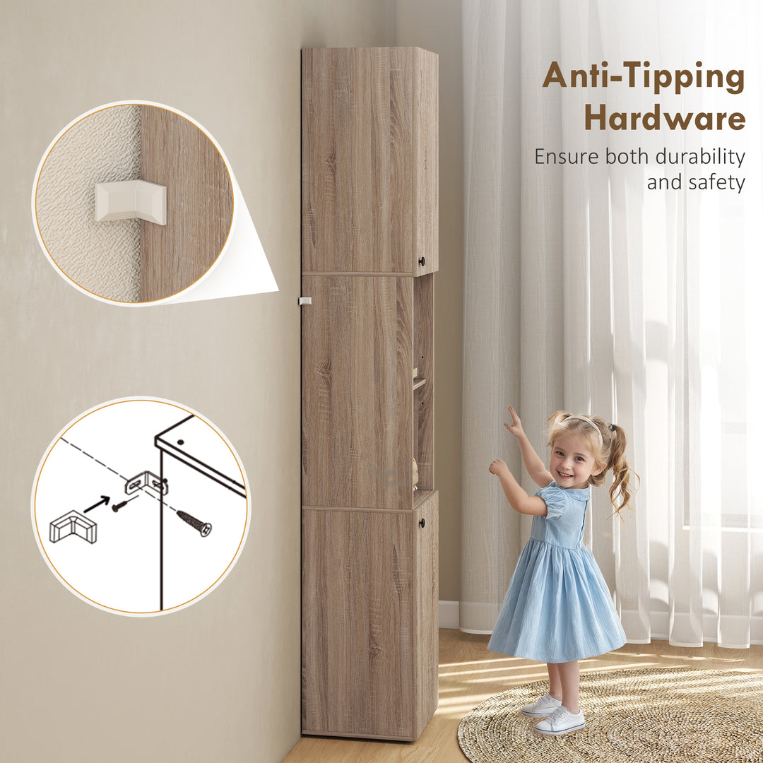 6-Tier Tall Bathroom Cabinet