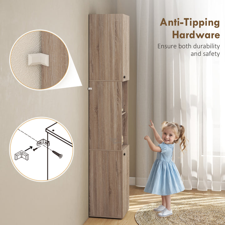 6-Tier Tall Bathroom Cabinet
