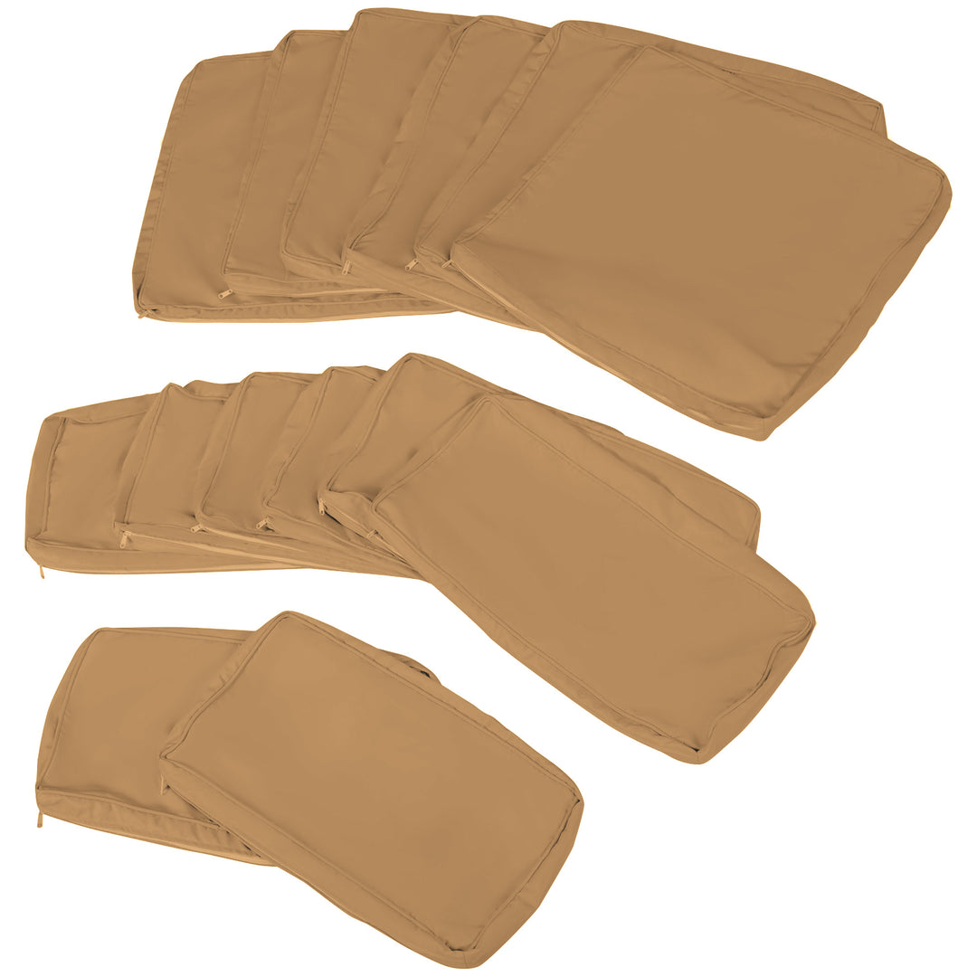 14 Pcs Outdoor Cushion Set - Beige