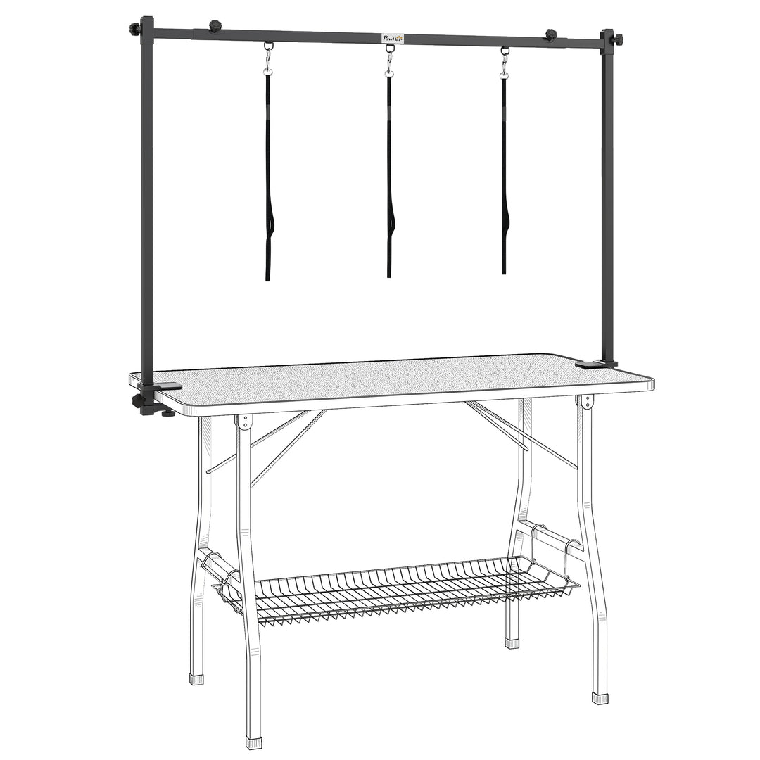 Dog Grooming Arm Adjustable H-Shape Dog Grooming Table Arm with Clamp 