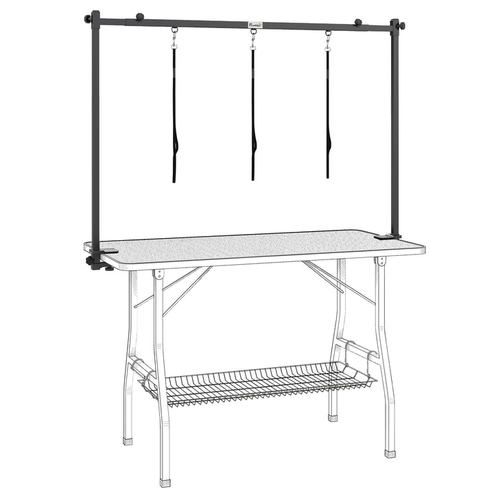 Dog Grooming Arm Adjustable H-Shape Dog Grooming Table Arm with Clamp 