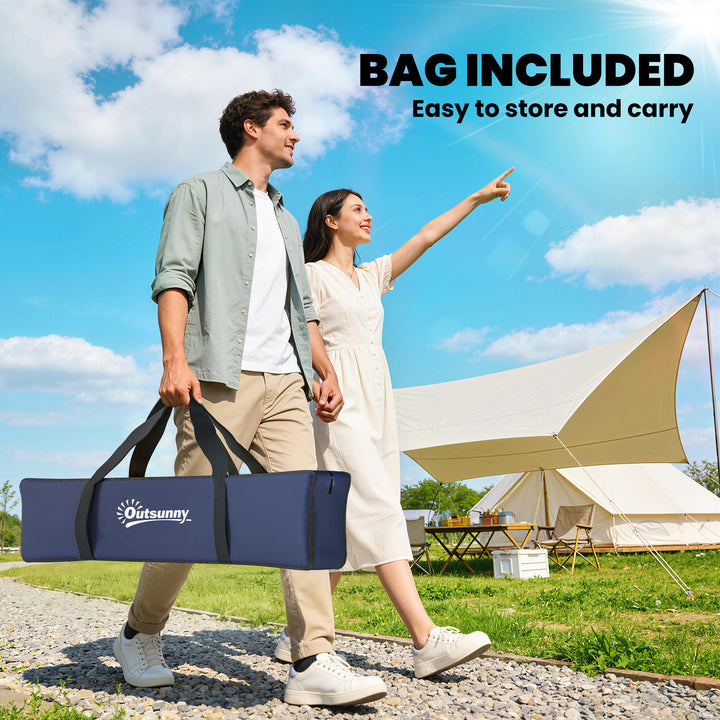 2 Person Camping Tent, Dome Tent with Zipped Doors, Storage Pocket, Po