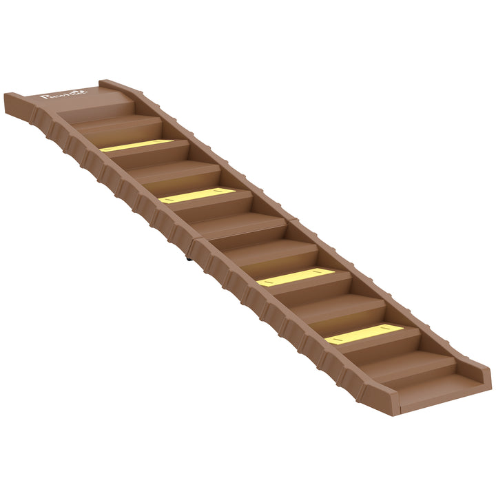 Dog Car Ramp with Anti-Slip Steps, 10-Steps Pet Stairs for Pets to Acc