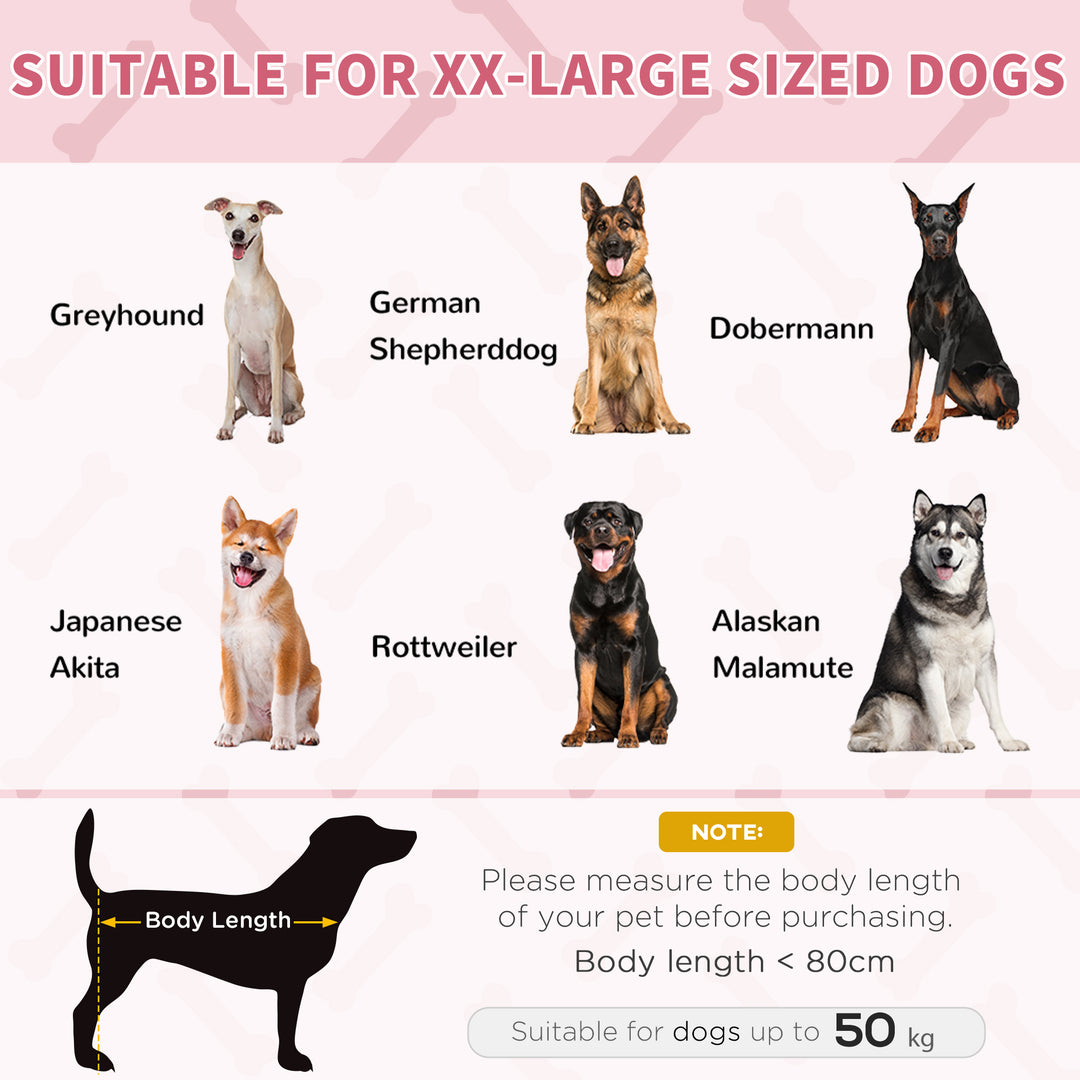 Raised Dog Bed Cooling Elevated Pet Cot with Breathable Mesh for Indoor Outdoor Use Red, XX Large, 122 x 92 x 23cm