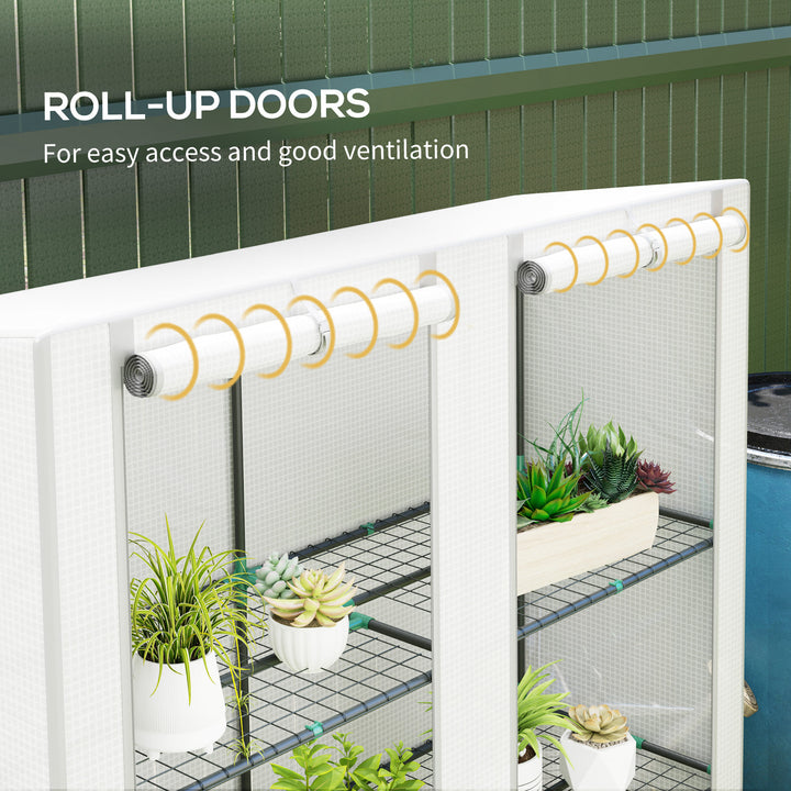 Three-Tier Mini Greenhouse - White