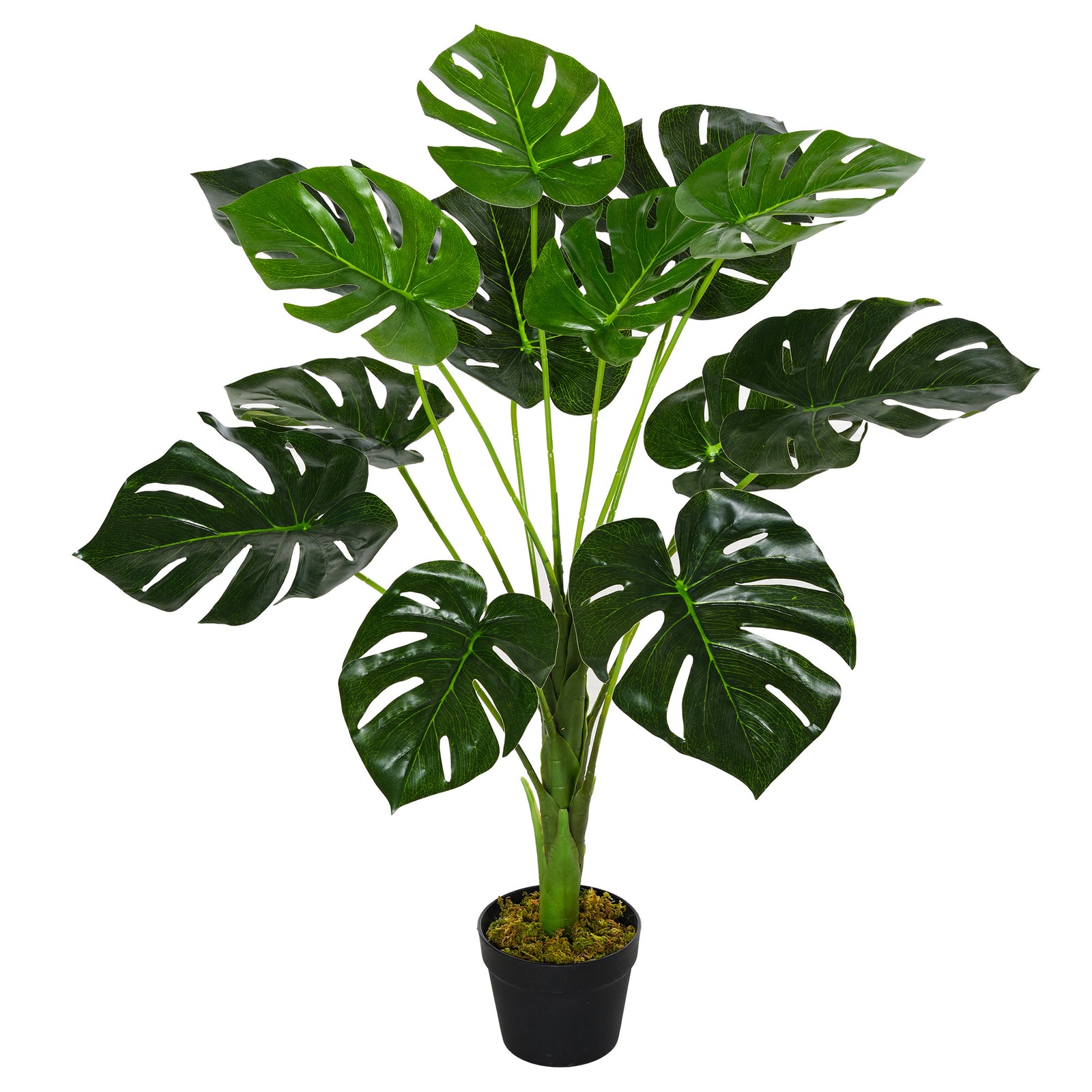 Decorative Artificial Monstera Plants in Pot Fake Plants for Home Indoor Decor, 85cm
