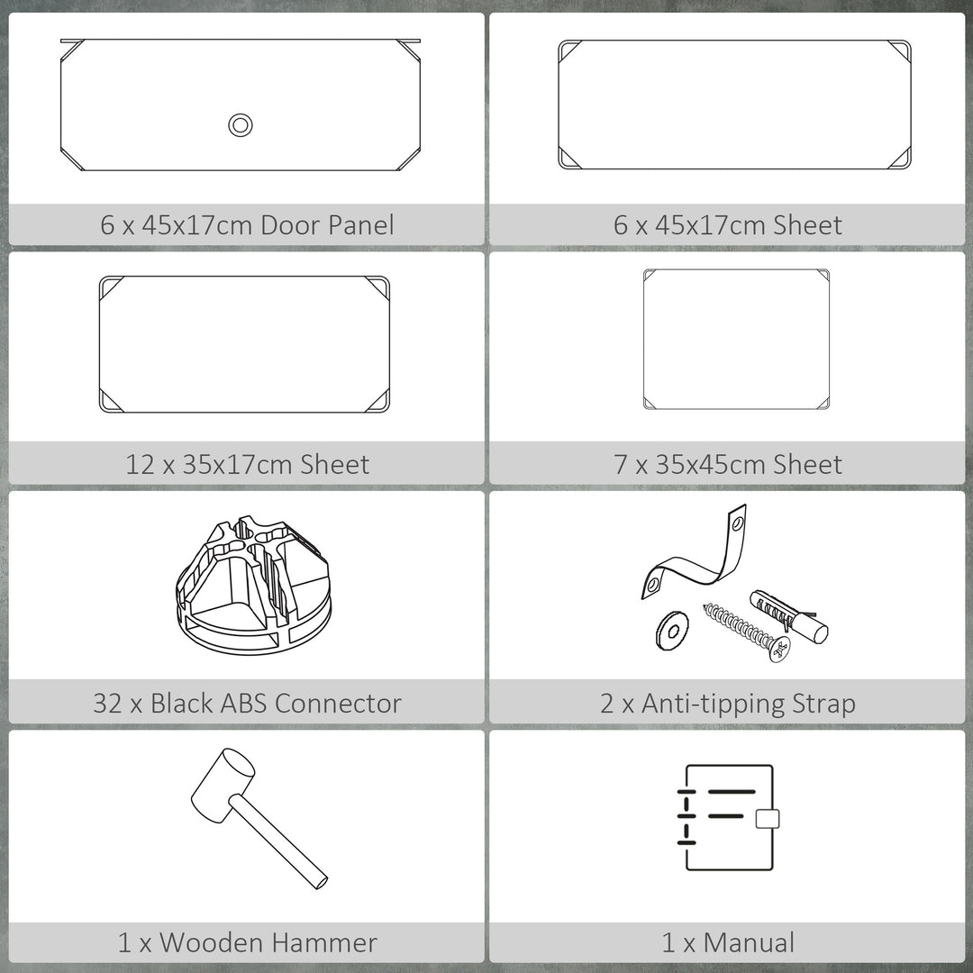 MCL Six Cube Modular Storage Storage Unit - Black