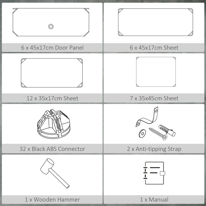 MCL Six Cube Modular Storage Storage Unit - Black