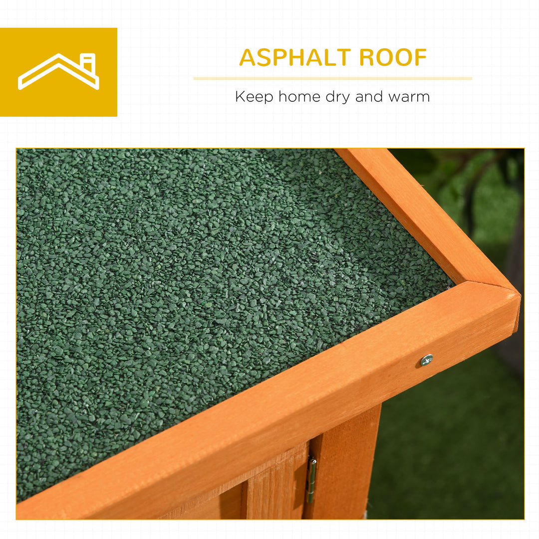 Rabbit Hutch Outdoor Guinea Pig Hutch Bunny Cage Shelter Outdoor, 90 x 45 x 65cm