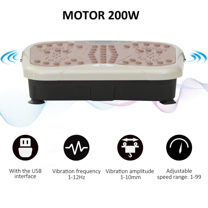Vibration Plate Exercise Machine, Quiet Vibrating Plate for Weight Los