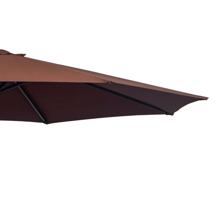 Φ3m Hanging Umbrella Parasol-Coffee