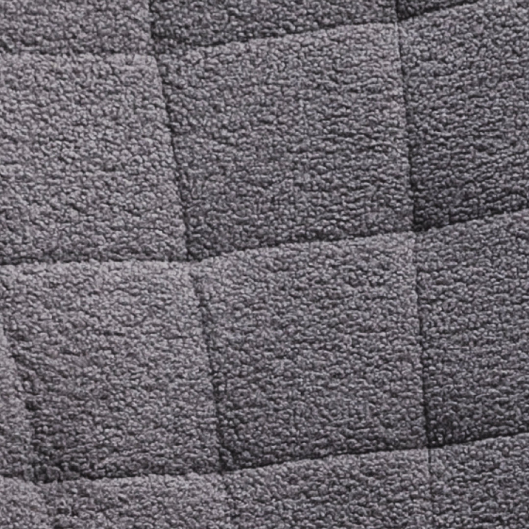 Berber Fleece Nursery Glider Rocker for Nursing, Wingback Rocking Chair for Living Room, Dark Grey
