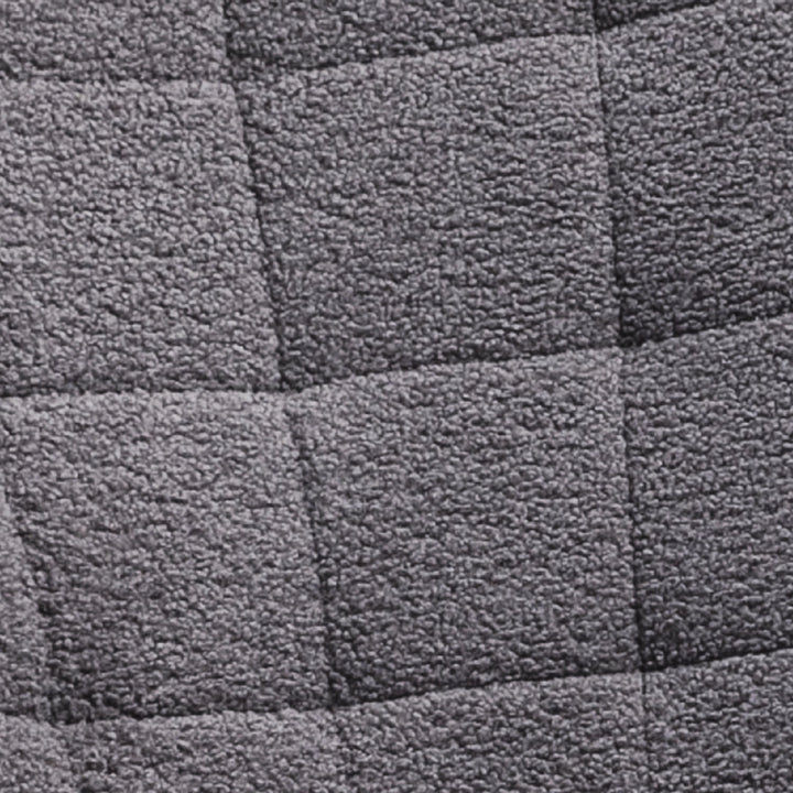 Berber Fleece Nursery Glider Rocker for Nursing, Wingback Rocking Chair for Living Room, Dark Grey