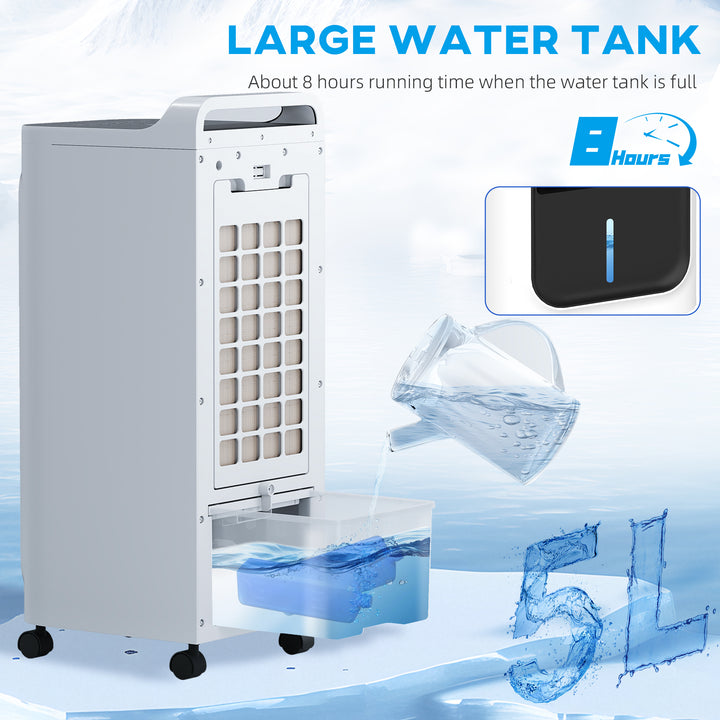 Three-Cool Air Conditioner, with Ice Pack and Remote - White