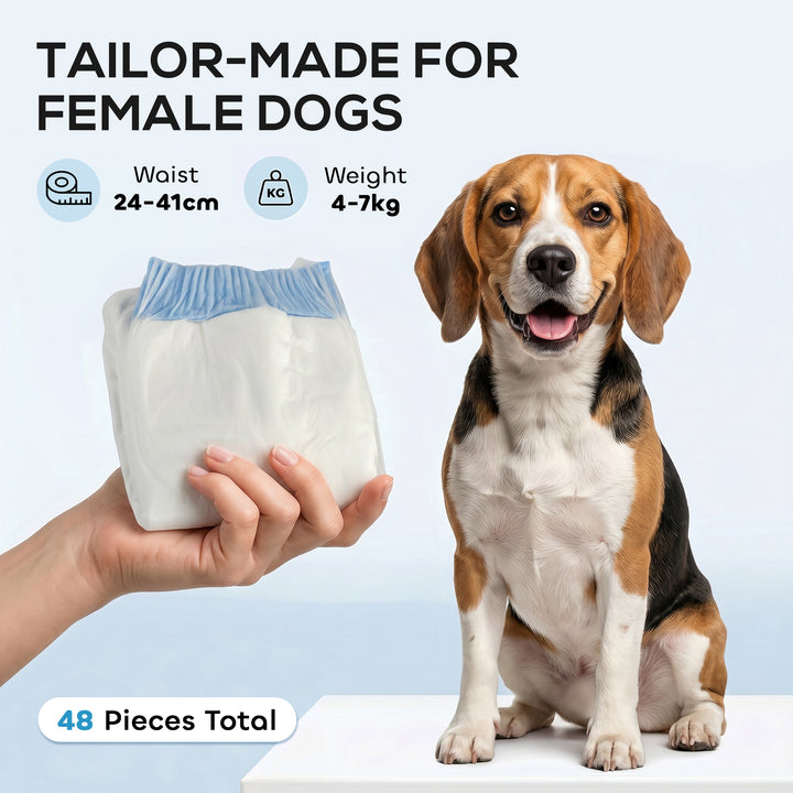 Disposable Dog Diapers Female for M Dogs Incontinence or Excitable Uri