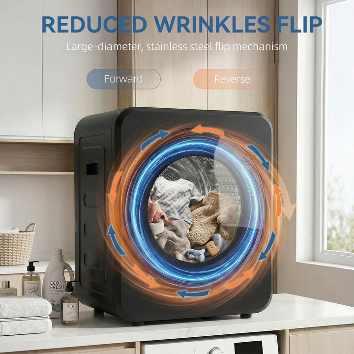Vented Tumble Dryer, 4 kg Front Tumble Dryer with Stainless Steel Tub,