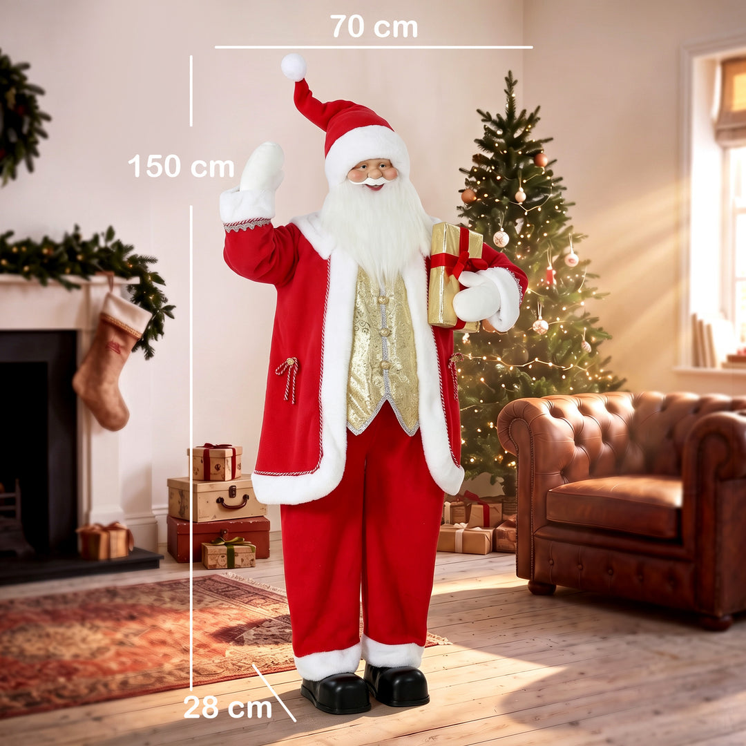 5ft Life Size Singing Santa Claus, Standing Christmas Animated Santa - view 3
