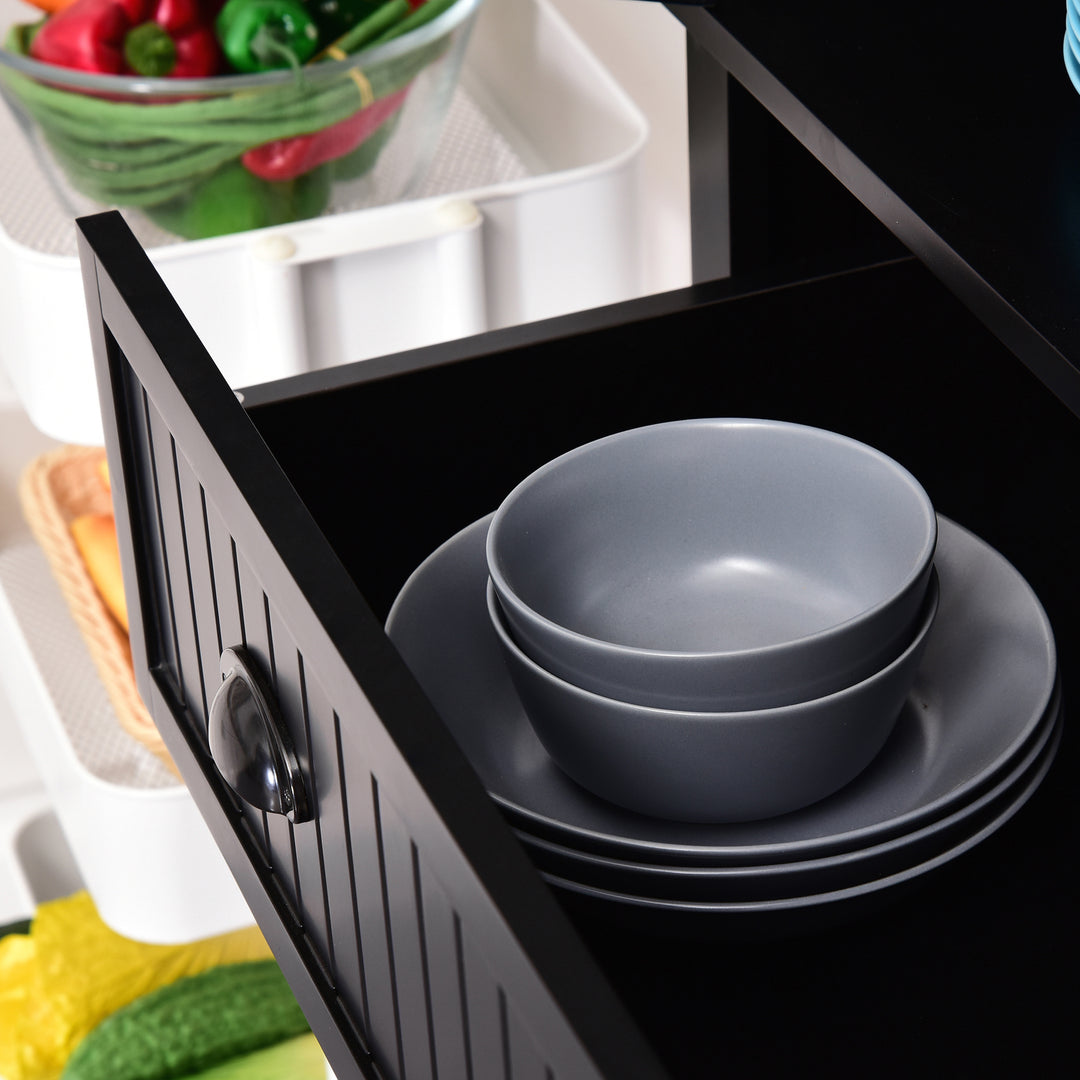 MCL Freestanding Multi-Storage Kitchen Cabinet - Black