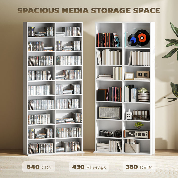640 CD Storage Tower - White