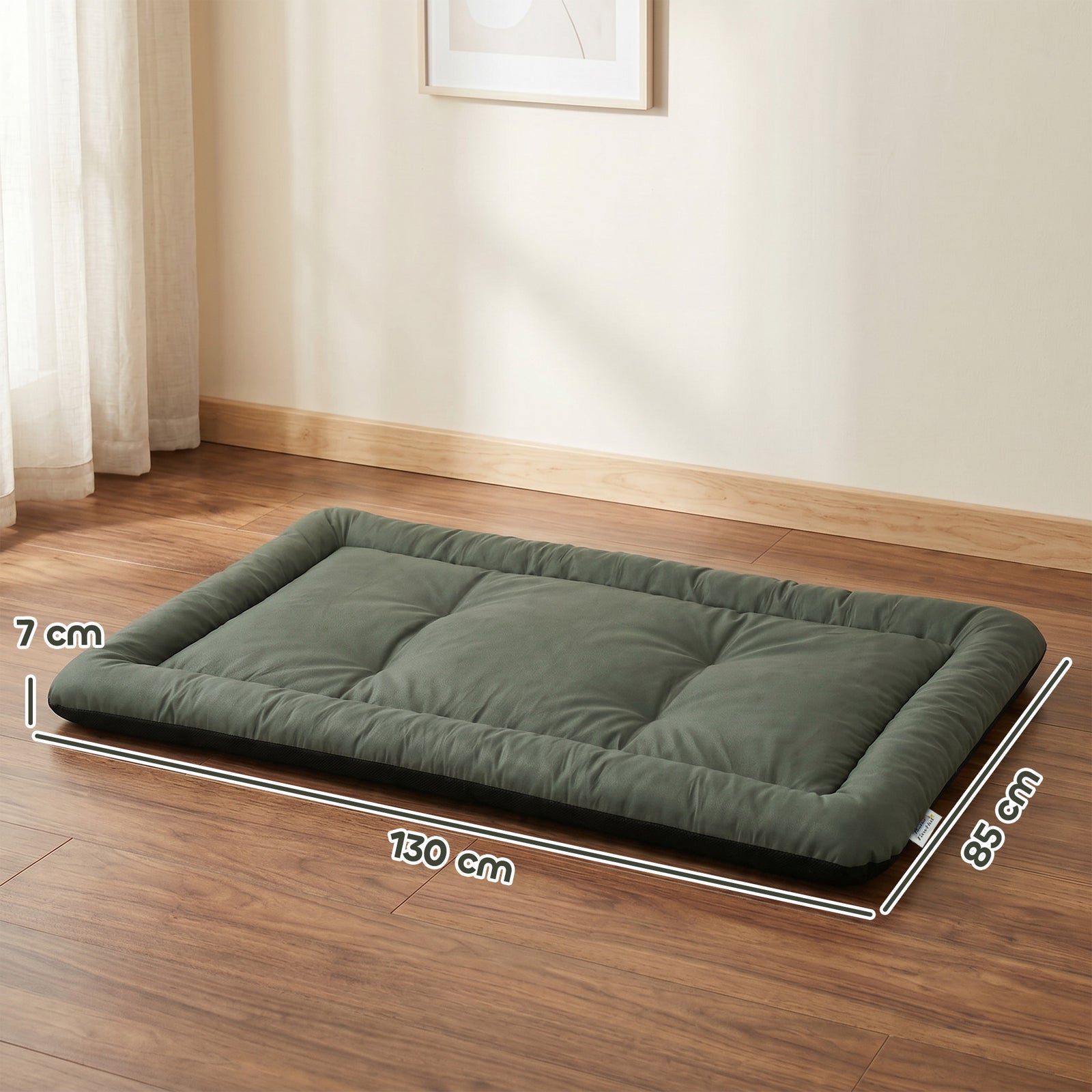 Waterproof Dog Bed, Foldable Pet Bed with Anti-Slip Bottom, Machine Wa