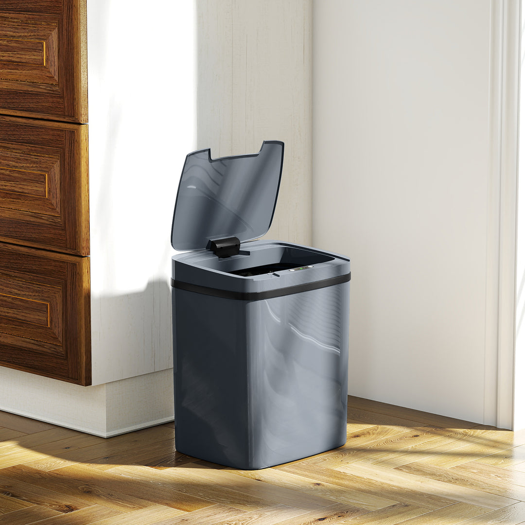 15L Sensor Bin, Automatic Touchless Kitchen Bin, Easy Clean, Battery Operated for Home Office, Bedroom, Bathroom