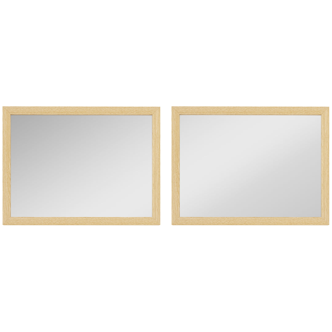 Wall Bathroom Mirror, 30 x 40 cm Wall-Mounted Mirror for Living Room, 