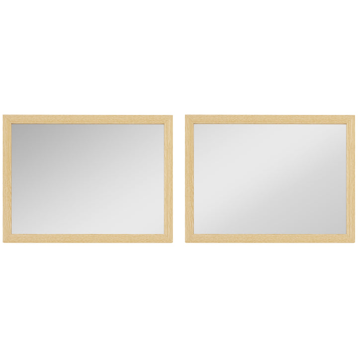 Wall Bathroom Mirror, 30 x 40 cm Wall-Mounted Mirror for Living Room, 