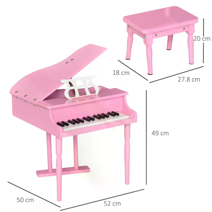 30 Keys Mini Kids Piano for Child with Music Stand and Bench Best Gifts Toy