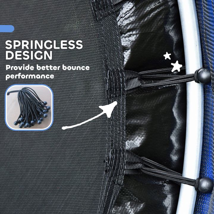 Kids Trampoline, with Enclosure Net, Steel Frame, for Ages 3-6 Years - MultiColoured