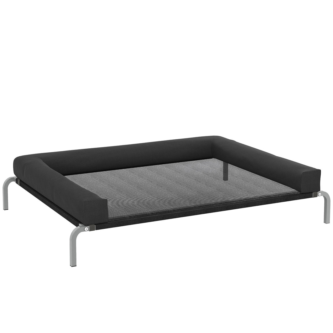 Elevated Dog Bed with Removable Bolsters, Raised Dog Bed for Large Bre