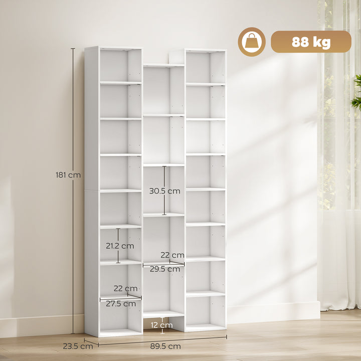 MCL 21-Compartment Bookshelf - White