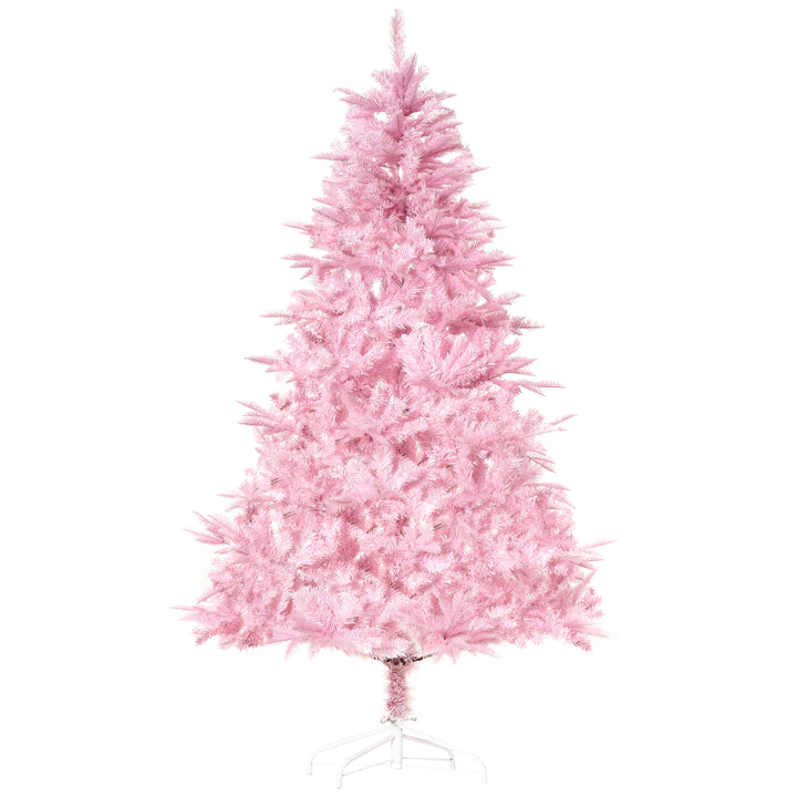 HOMCOM 5FT Pop-up Artificial Christmas Tree Holiday Xmas Holiday Tree Decoration with Automatic Open for Home Party, Pink | Aosom UK